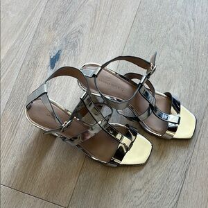 Banana Republic Silver Strappy Sandals